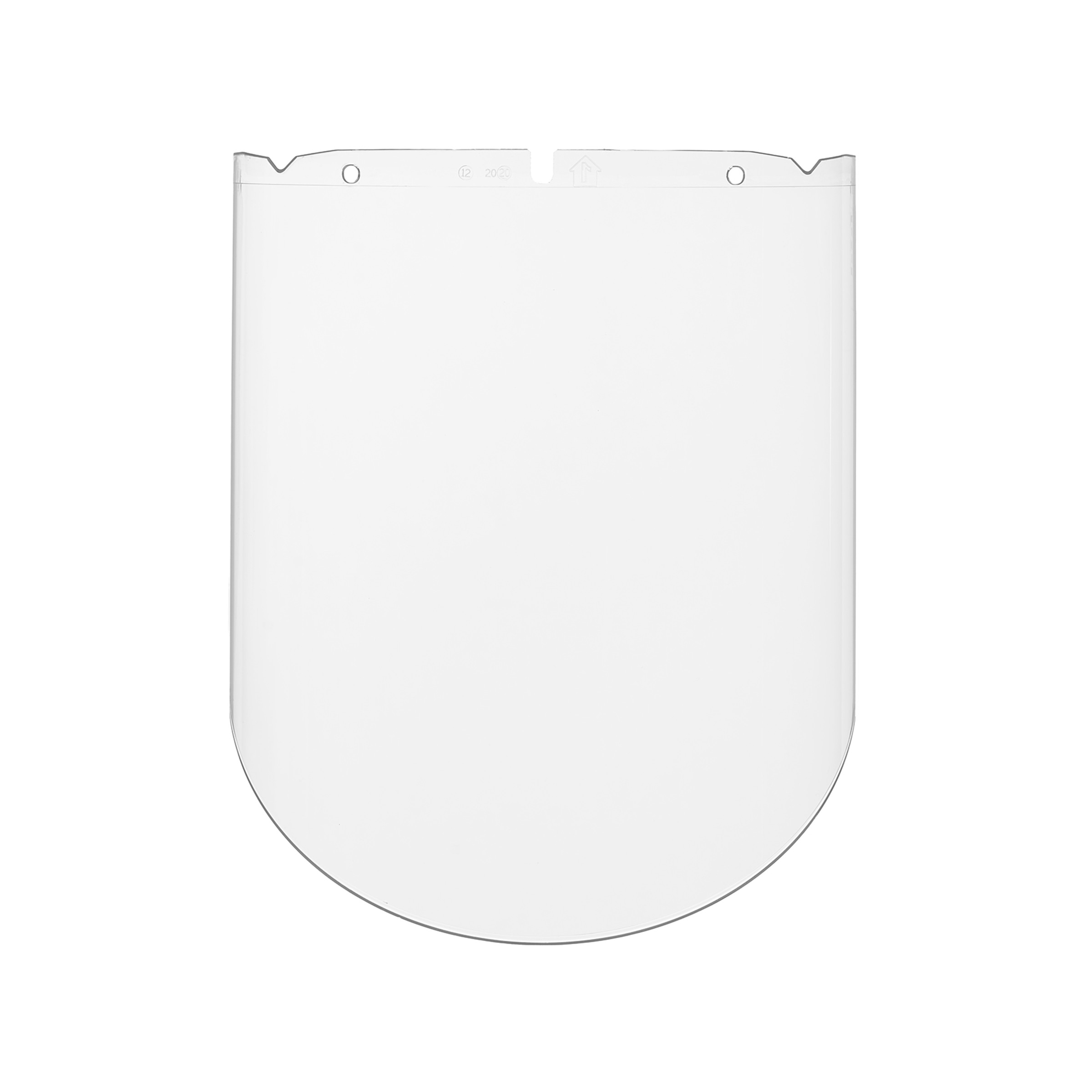 V-Gard Visor, PC, Clear, Molded, (10.375"x 17"x .098"), Anti-Fog/Anti-Scratch